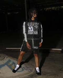 <b>Men's</b> High Quality Waterproof Shorts Track <b>Suits</b> Custom Logo New Design Windbreaker Set with Zipper Closure Streetwear - Product Image 3