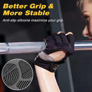 Wolson Industry Levantamiento de pesas Guantes de gimnasio para hombres Mujeres Disponible Entrenamiento Fitness Levantamiento de pesas Guantes de gimnasio Producto de alta calidad - Product Image 3