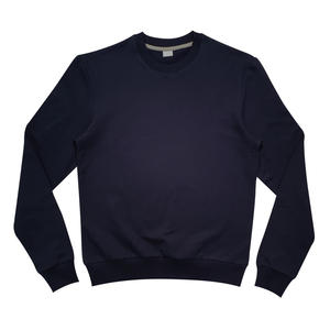 Sudadera de manga Regular para hombre, cuello redondo, algodón, azul oscuro - Product Image 1