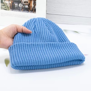 Conception solide de couleur bleu ciel pour impression ou broderie chapeau jacquard casquette coupe-vent de sport casquettes de sueur casquettes de doublure polaire bonnets - Product Image 1