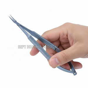 Ciseaux micro de haute qualité, incurvés, en acier inoxydable, instruments de chirurgie ophtalmique, ciseaux à ressort micro pour microchirurgie - Product Image 1