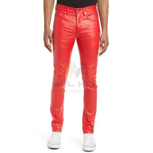 Pantalon en cuir de haute qualité sur mesure à bas prix, design haut de gamme personnalisé, pantalon en cuir pour homme de haute qualité - Product Image 2