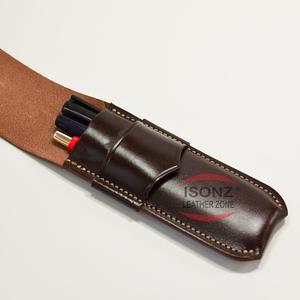 ปลอกหุ้มหนังแท้ทำด้วยมือสำหรับมีดล่าสัตว์ดามัสกัส - Product Image 5