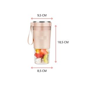 Licuadora Portátil USB de 67W, Mini Licuadora para Smoothies con 4 Cuchillas de Acero Inoxidable y Vaso de Vidrio Tritan - Product Image 2