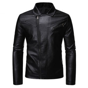 2023 Premium hommes peau de vache veste élégant col montant bonne vente haute rue à la mode hiver toile personnalisée - Product Image 5