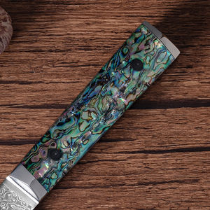 Vente en gros personnalisé Qualité supérieure OEM ODM Service Trancheuse à viande de luxe Manche en résine Damas Couteaux de cuisine Couteau à trancher de chef - Product Image 5