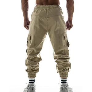 2025 été hommes décontracté empilé pantalons de survêtement Logo personnalisé coton/Polyester motif droit en gros plus récent vêtements de rue chauds - Product Image 2