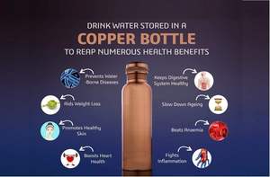 Premium Handcrafted 100% Pure Copper Water <b>Bottles</b> for Optimal Health Available in Bulk for Export - Product Image 4
