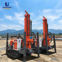 UNIQUEMAC Machine de forage de puits d'eau de 200 m, foreuse hydraulique montée sur camion pour puits d'eau