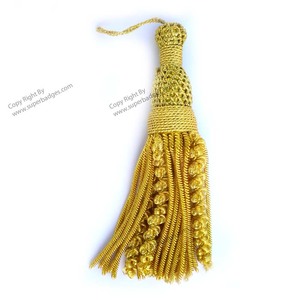 Hecho a mano de alta calidad 100% seda borla ceremonial uniforme joyería uso sedoso lingote alambre encaje trenza cortinas propósito decorativo - Product Image 2