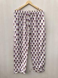 Conjunto de pijama indio con estampado a mano, ropa de dormir, traje para fiesta, conjunto de pijama floral hecho a mano, regalo de Navidad para ella - Product Image 4