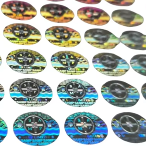 Holograma de Seguridad Holográfico Plateado Personalizable, Anti-Falsificación, a Prueba de Manipulación, Resistente al Agua, para Embalaje Industrial - Product Image 1