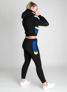 เสื้อสเวตเตอร์แบบสวมหัวมีฮู้ดของผู้หญิงเสื้อสเวตเตอร์แบบสวมหัวทรงตรงและเสื้อสำหรับวิ่งชุดขนแกะ2ชิ้นสำหรับฤดูหนาวงานตามสั่ง - Product Image 3