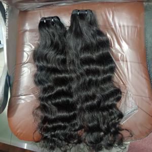 ผมต่อแบบเรียของชาวอินเดียวิกผมดิบแบบลอนคลื่นลึกแบบหลวมผมยาวสองชั้น - Product Image 6