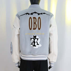 Chaquetas Varsity Personalizadas al por Mayor con Logotipo, Parches de Lana, Bordado Chenille, Chaqueta de Invierno, Ropa de Calle, Chaquetas Varsity Modernas para Hombre - Product Image 2