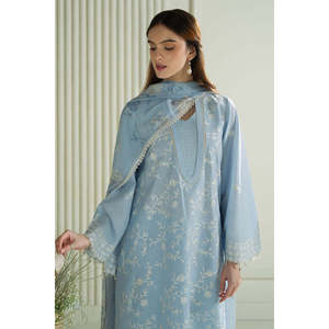 CROSS STITCH-3PC Ensemble chemise brodée en lawn pour femme avec dupatta imprimé en mousseline et pantalon-BIC-4612 - Product Image 2