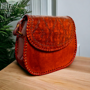 Alta calidad premium patrón hecho a mano cuero mujer Sling bolsos mujeres monedero bolsos grandes señoras bolsas de viaje - Product Image 2