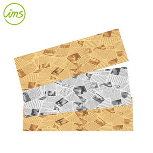 15×30 cm Greaseproof <b>Paper</b> Sheets 100pcs Oilproof Food <b>Wrapping</b> <b>Paper</b> for Sub, Baguette & Takeaway - Product Image 2