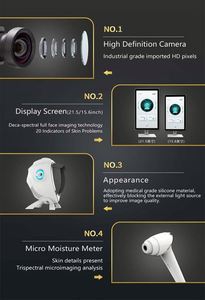 เครื่องวิเคราะห์ผิวหน้าอัจฉริยะด้วย AI กล้องถ่ายภาพสเปกตรัม 4K HD ตรวจจับสภาพผิว สร้างรายงานการวิเคราะห์อัตโนมัติ อุปกรณ์ความงาม - Product Image 4