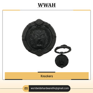 Aldabas de puerta de hierro fundido negro de estilo antiguo de alta calidad diseño moderno suministrado globalmente para compra al por mayor - Product Image 6