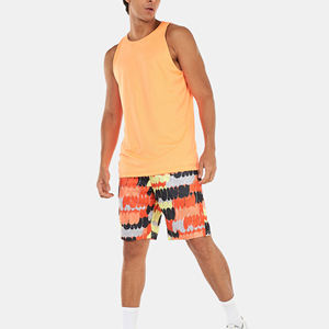 Pantalones cortos deportivos de gimnasio de verano de alta calidad para hombre 100% poliéster transpirable ecológico Color sólido estilo de calle servicio OEM - Product Image 6