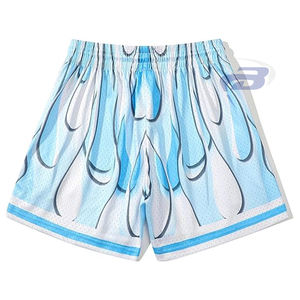 Pantalones Cortos de Baloncesto Unisex de Malla, Diseño Gráfico Drip, Transpirables, Resistentes al Viento, de Secado Rápido, Cintura Elástica, para Gimnasio y Deportes - Product Image 2