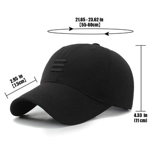4 colores nueva moda suave superior gorra de béisbol deporte al aire libre Casual algodón Snapback sombreros para hombres y mujeres tres barras papá sombrero diseño - Product Image 5