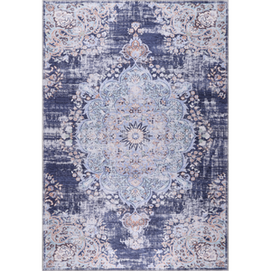 Alfombra Lavable Netline Home, Diseño Abstracto en Acuarela, Color Gris Pizarra - Product Image 4