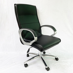 Silla de Oficina Giratoria Contemporánea HOM1071-01 con Respaldo Alto, Tapicería de Cuero, Altura Ajustable, Espuma y Tela para Oficina en Casa y Uso Doméstico - Product Image 5