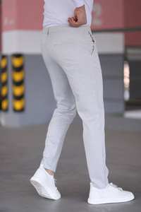 Pantalon décontracté coupe ajustée pour hommes de grande taille taille moyenne respirant anti-rides léger droit plat pour une utilisation quotidienne en extérieur - Product Image 5