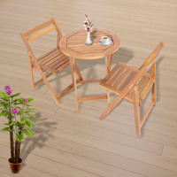 Akazienholz-Tisch Massivholzmöbel für Innen- und Außenbereich Garten Terrasse Esszimmer und Gastronomie-Anwendungen