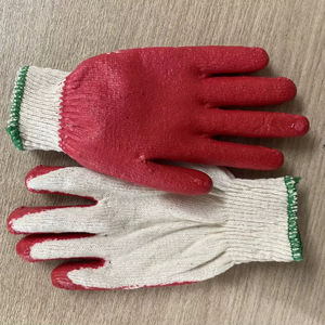 ถุงมือยางลาเท็กซ์เคลือบยางเวียดนาม, ถุงมือทำงานเพื่อความปลอดภัยป้องกันการตัดป้องกันการลื่นใช้ซ้ำได้กึ่งเคลือบสำหรับสวน - Product Image 1