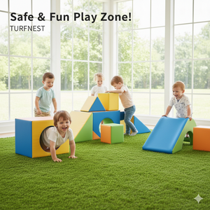 Gazon artificiel hybride à drainage rapide de 50 mm à faible teneur en COV, directement du fabricant, pour parcs et espaces extérieurs - Product Image 6