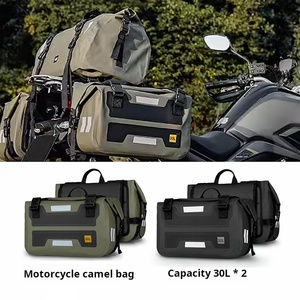 Sacoches de <span class=keywords><strong>moto</strong></span> étanches avec réflexion de nuit Sacoches latérales universelles en PVC 30L pour le tourisme et les déplacements - Product Image 3