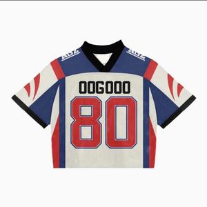 เสื้อฟุตบอลอเมริกัน MS-AF-1544ฟุตบอลเสื้อครอปผ้าโพลีเอสเตอร์ขนาดใหญ่พิเศษสั่งทำได้ - Product Image 6