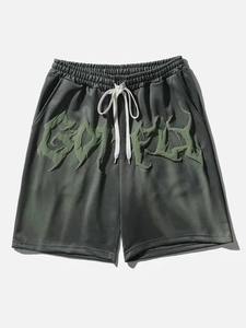 Pantalones cortos de algodón personalizados Unisex diseñador corto baloncesto sudor 3D pantalla espuma Puff estampado pantalones cortos para hombres - Product Image 4