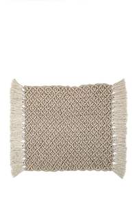 Set de table 100% coton noué à la main avec bijou à huit nœuds Tapis de table boho en macramé fait à la main pour la décoration de la maison et du bureau - Product Image 5