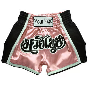 En diferentes contraste de color sólido Logotipo personalizado Imprimir Último estilo Mejor calidad Ropa para adultos Pantalones cortos Muay Thai - Product Image 5