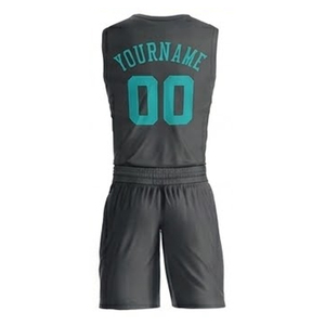 Seragam Tim Dewasa 100% Poliester, Desain Cetak Sublimasi Nama Tim yang Dapat Disesuaikan, Set Jersey Tanpa Lengan dan Celana Pendek, Bahan Bernapas Cepat Kering - Product Image 3