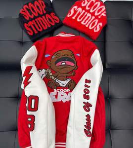 Veste Scoopera pour hommes haute qualité toile respirante Varsity Baseball Design col montant hiver nouveauté - Product Image 2