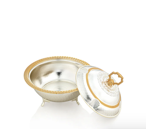 Bol à chocolat et dattes de service de table moderne et luxueux en métal jetable pour usage domestique, aspect arabe, finition dorée de haute qualité - Product Image 6