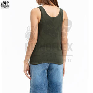 Femmes Fitness Design Personnalisé Couleur Solide Séchage Rapide Respirant Plus Size Muscle Activewear Sans Couture Femmes Débardeurs à Vendre - Product Image 5