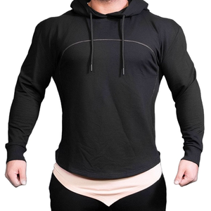 Sweat à capuche pour homme à motif uni, sweat à capuche d'automne, tissu tricoté, design d'impression personnalisé - Product Image 6