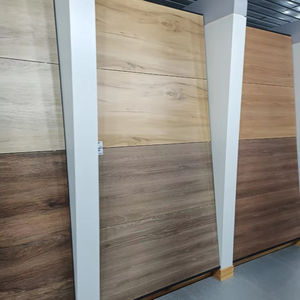 Carreaux de dalle en porcelaine polie moderne de 600x1200mm aspect bois vitrifié émaillé à texture solide pour la salle de bain de la villa et le salon de la maison - Product Image 1