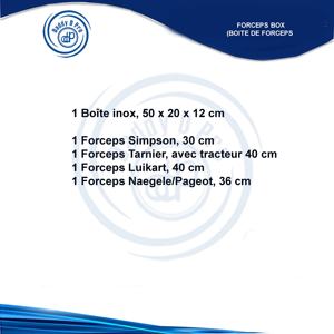 Venta al por mayor de fórceps de Ginecología de acero inoxidable reutilizables establece BOITE DE FORCEPS DADDY D PRO CE ISO Manual de base de instrumentos quirúrgicos - Product Image 2