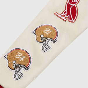 Veste de baseball décontractée d'hiver pour homme de haute qualité, personnalisée, vintage, en chenille brodée, en laine, à séchage rapide, respirante, OEM - Product Image 3