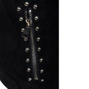 Custom Embroidered Logo Solid Color <b>Long</b> Sleeve Ladies <b>Leather</b> <b>Jackets</b> / Plus Size Women <b>Leather</b> <b>Jackets</b> - Product Image 5