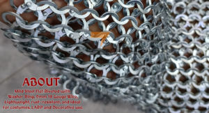 ชุดเกราะคอแบบโซ่เหล็กยุคกลางทำมือ  สำหรับบาทหลวง อัศวิน  ใช้ในการแสดงบทบาทสมมติ  ประวัติศาสตร์  คริสต์มาส  ฮาโลวีน - Product Image 3