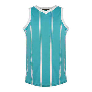 Maillot de basket-ball en gros pour hommes, dernier design, réversible, haute qualité, sans manches, personnalisable avec le nom de l'équipe - Product Image 1