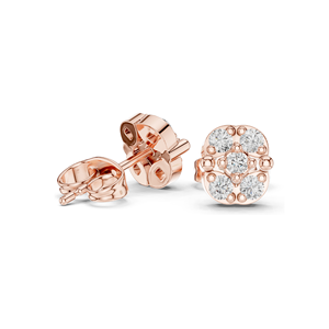 Pendientes de Diamantes de Laboratorio de 0.28 CT para Mujer, Claridad VVS-VS EF, Oro de 18KT, 14KT, 10KT y Plata 925, Oro Rosa, Amarillo y Blanco - Product Image 4